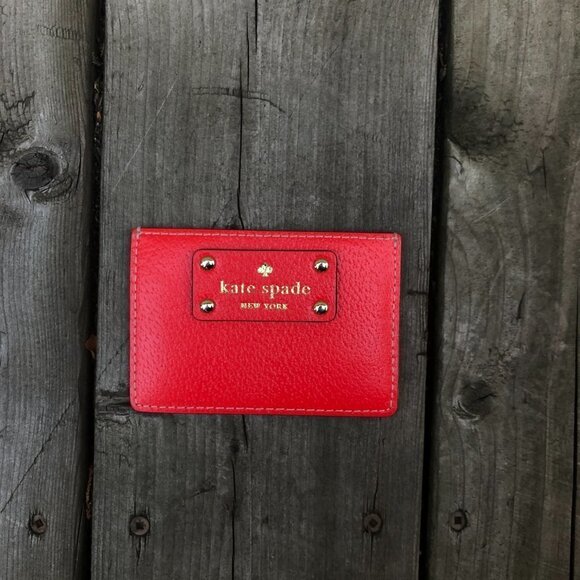 Kate Spade Card Holder Wallet Red - Picture 5 of 5